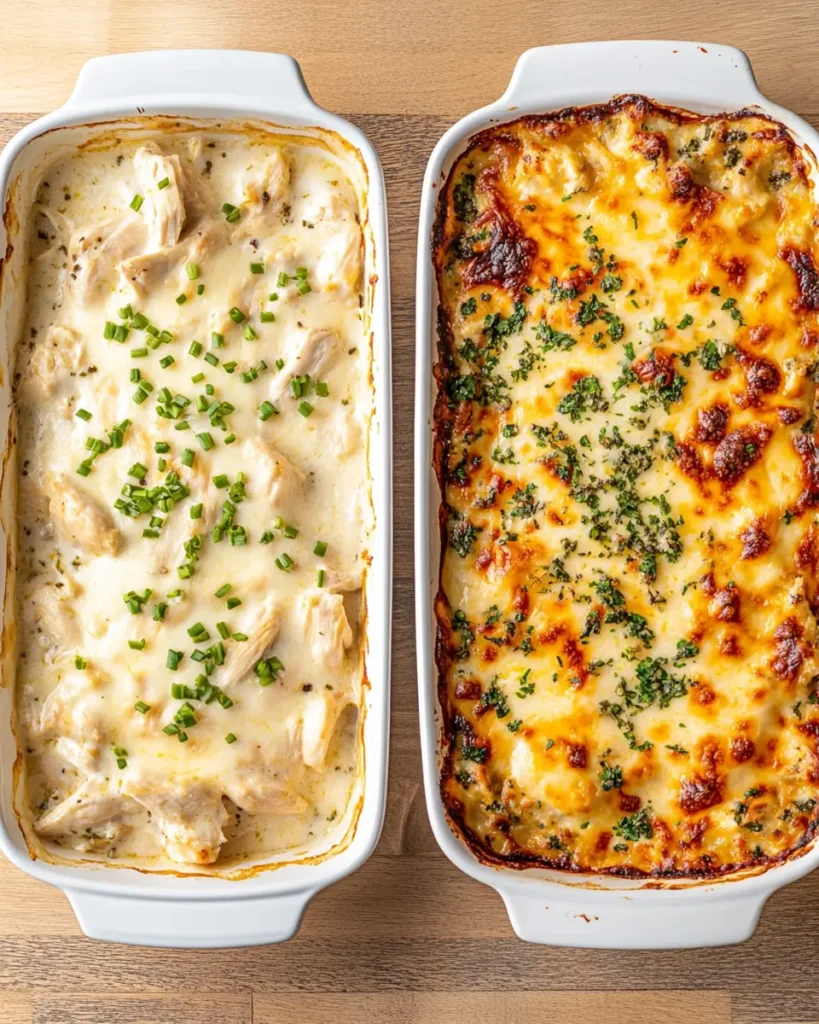 How to Fix a Bland Chicken Casserole (Without Starting Over) 1 Comparison of bland and flavorful chicken casseroles