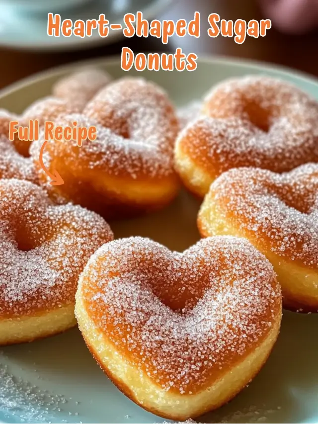 Heart-Shaped Sugar Donuts