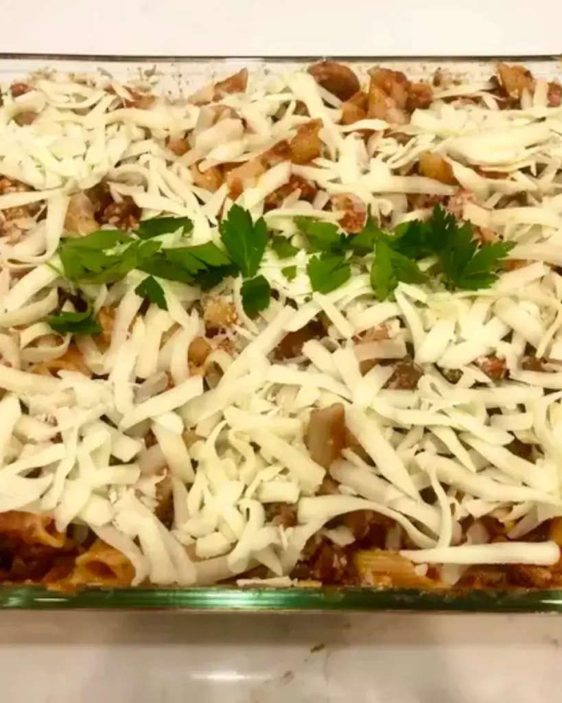 Pasta Casseroles That Warm the Heart – 5-Star Family Favorite 5 Served portion of baked pasta casserole on white plate