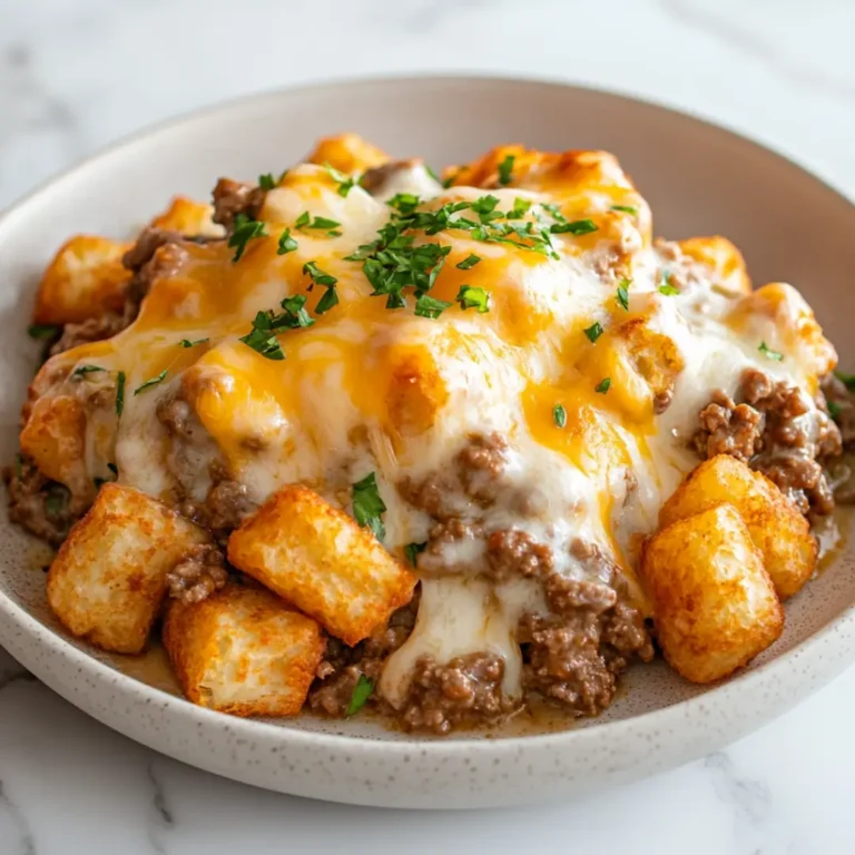 Most Delicious Cowboy Casserole With Tatert Tots 6 Cowboy casserole with crispy golden tater tots and melted cheese
