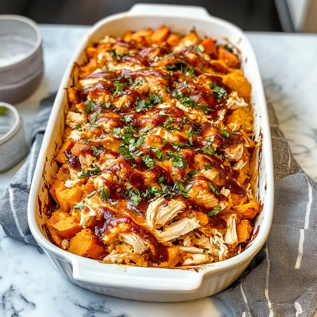 Ultimate BBQ Chicken Sweet Potato Casserole Delight - Featured Image