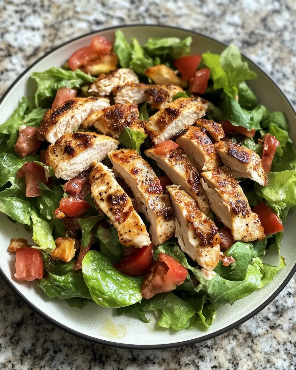 Crispy Meets Creamy: Irresistible BLT Chicken Salad Recipe 6 Final dish - Crispy Meets Creamy: Irresistible BLT Chicken Salad Recipe