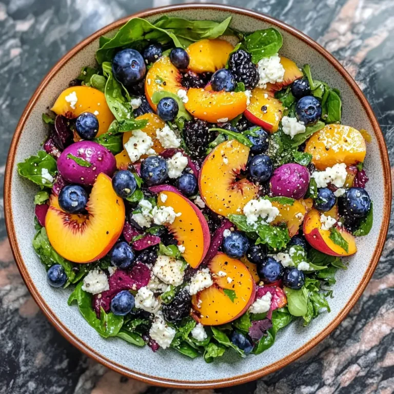 Bursting with Flavor: Blueberry Peach Feta Salad Sensation 5 Bursting with Flavor: Blueberry Peach Feta Salad Sensation - Featured Image