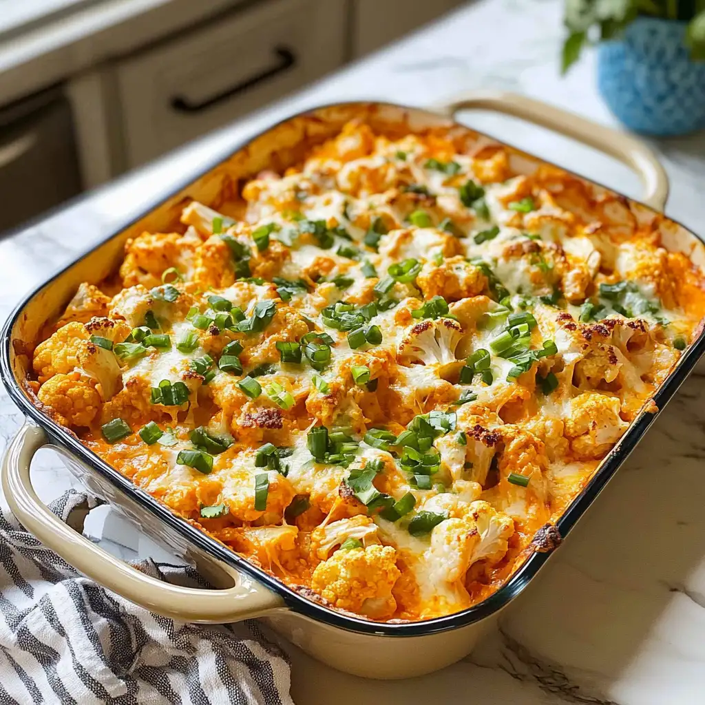 Spice Up Your Dinner with Buffalo Cauliflower Casserole - Featured Image