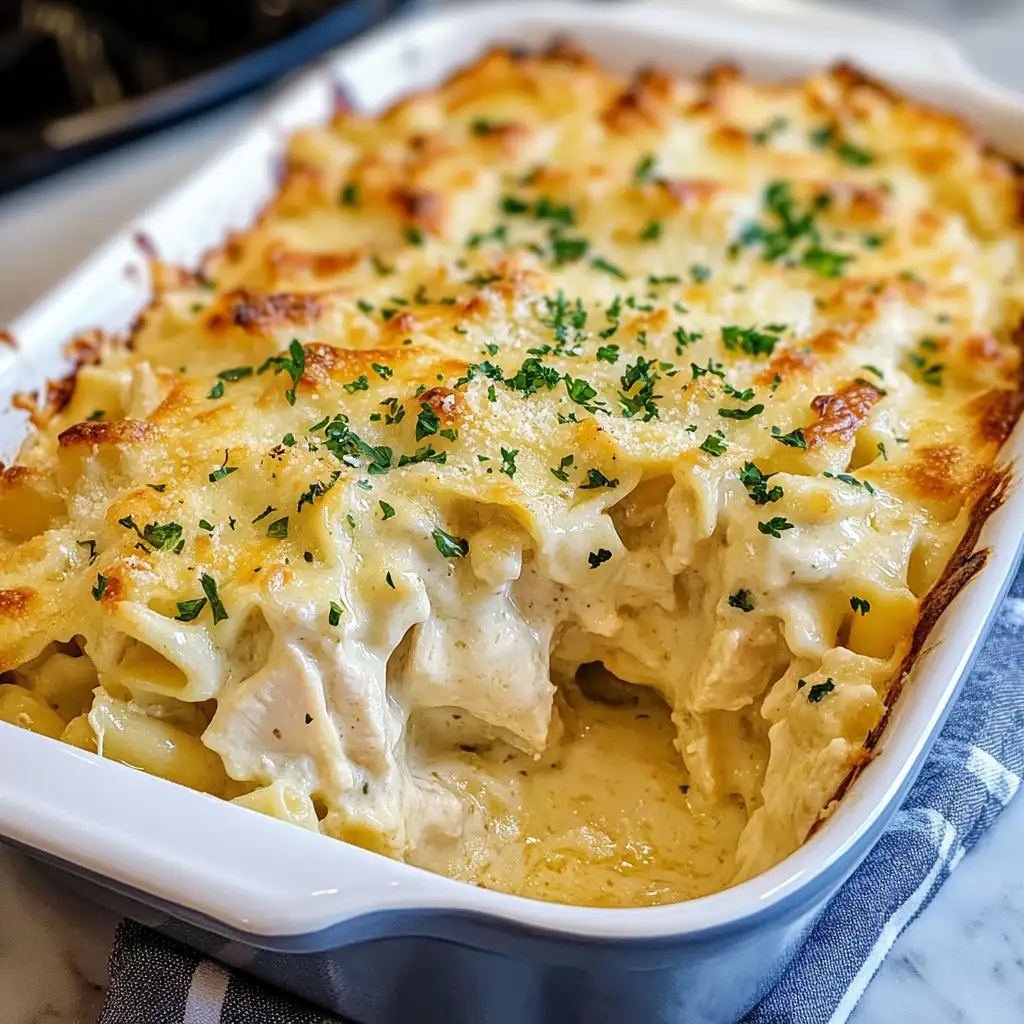 Creamy Comfort: The Ultimate Chicken Alfredo Casserole Recipe - Featured Image