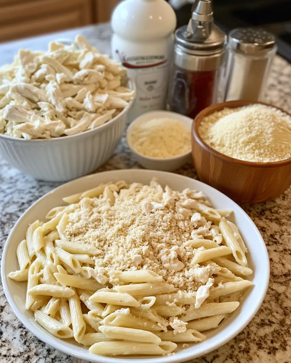 Ingredients for Creamy Comfort: The Ultimate Chicken Alfredo Casserole Recipe