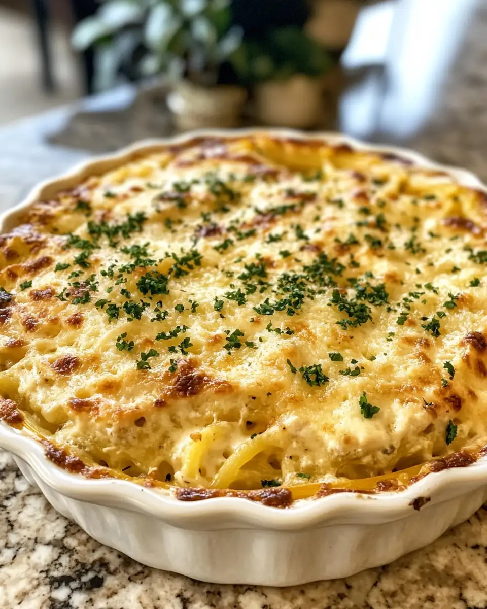 Ultimate Comfort: Chicken Alfredo Spaghetti Squash Bake Delight 6 Final dish - Ultimate Comfort: Chicken Alfredo Spaghetti Squash Bake Delight