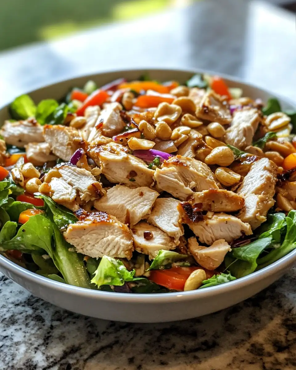 Zesty Chicken Cashew Crunch Salad: A Flavorful Bite of Bliss 6 Final dish - Zesty Chicken Cashew Crunch Salad: A Flavorful Bite of Bliss