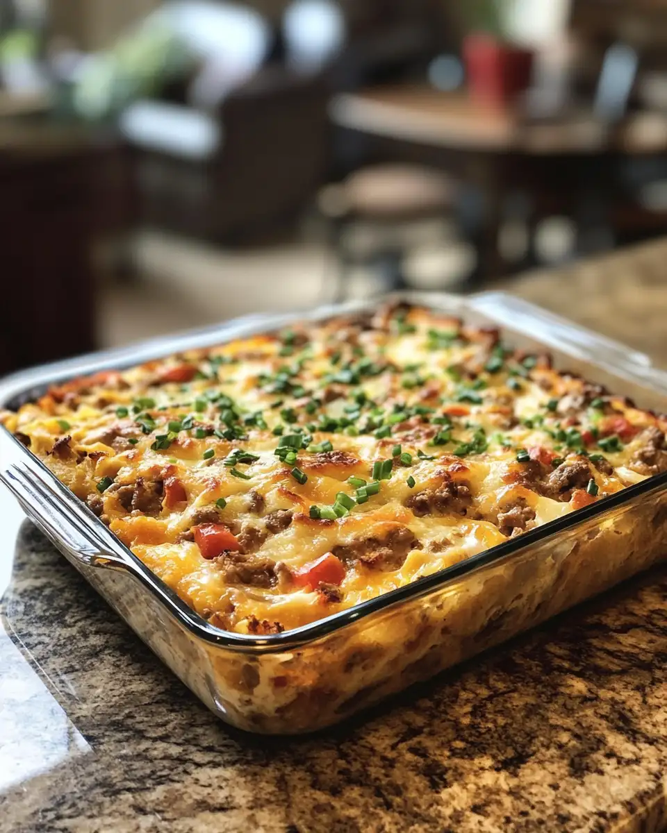 Rise and Shine with the Ultimate Cowboy Breakfast Casserole 5 Final dish for Rise and Shine with the Ultimate Cowboy Breakfast Casserole