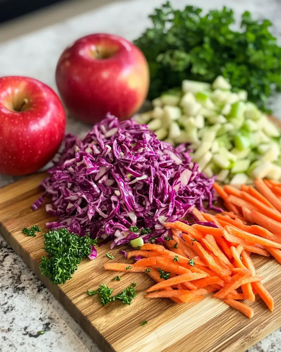 Crisp & Tangy: Elevate Your Meals with Cranberry Apple Coleslaw 4 Ingredients for Crisp & Tangy: Elevate Your Meals with Cranberry Apple Coleslaw