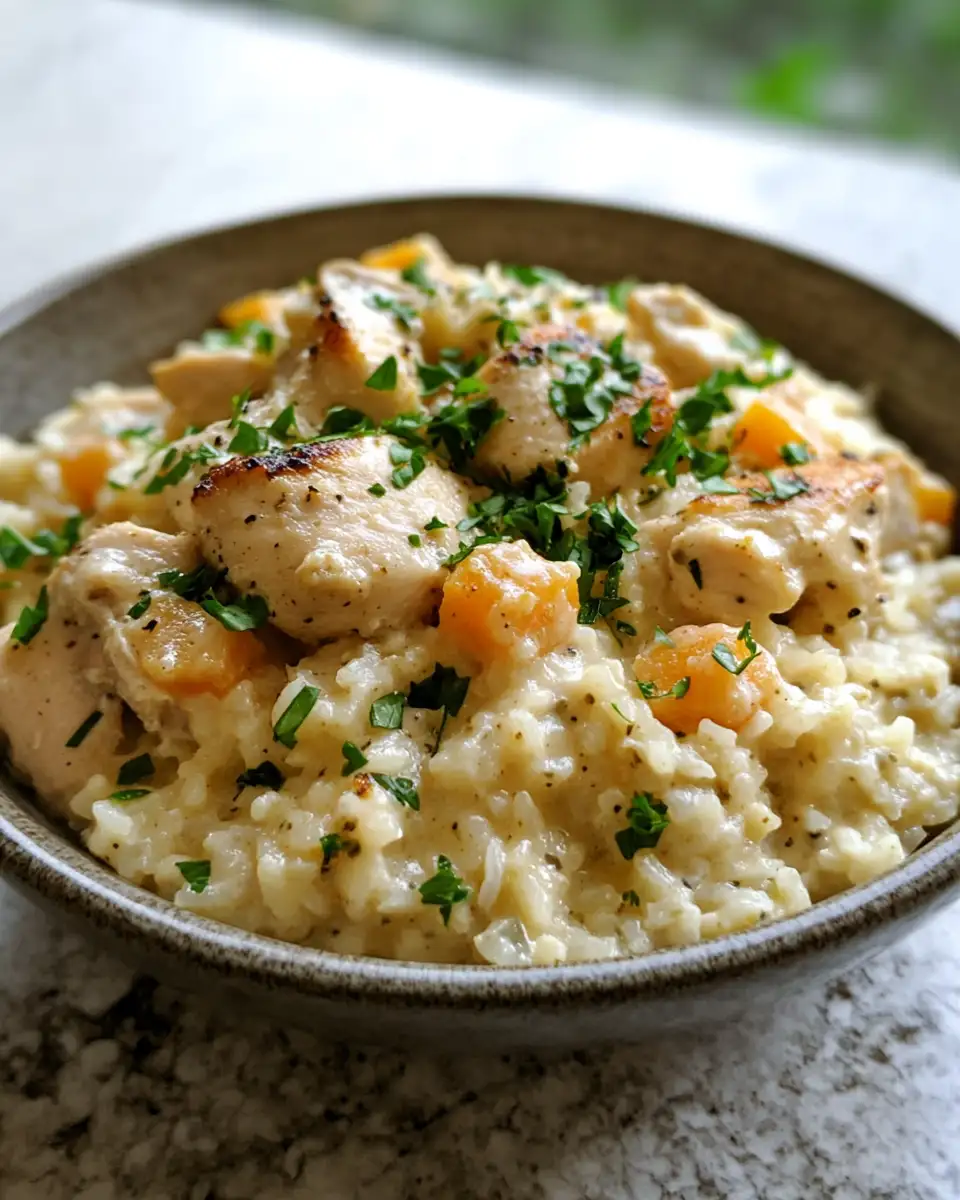 Final dish - Irresistibly Creamy Chicken and Rice: Your New Comfort Food Favorite