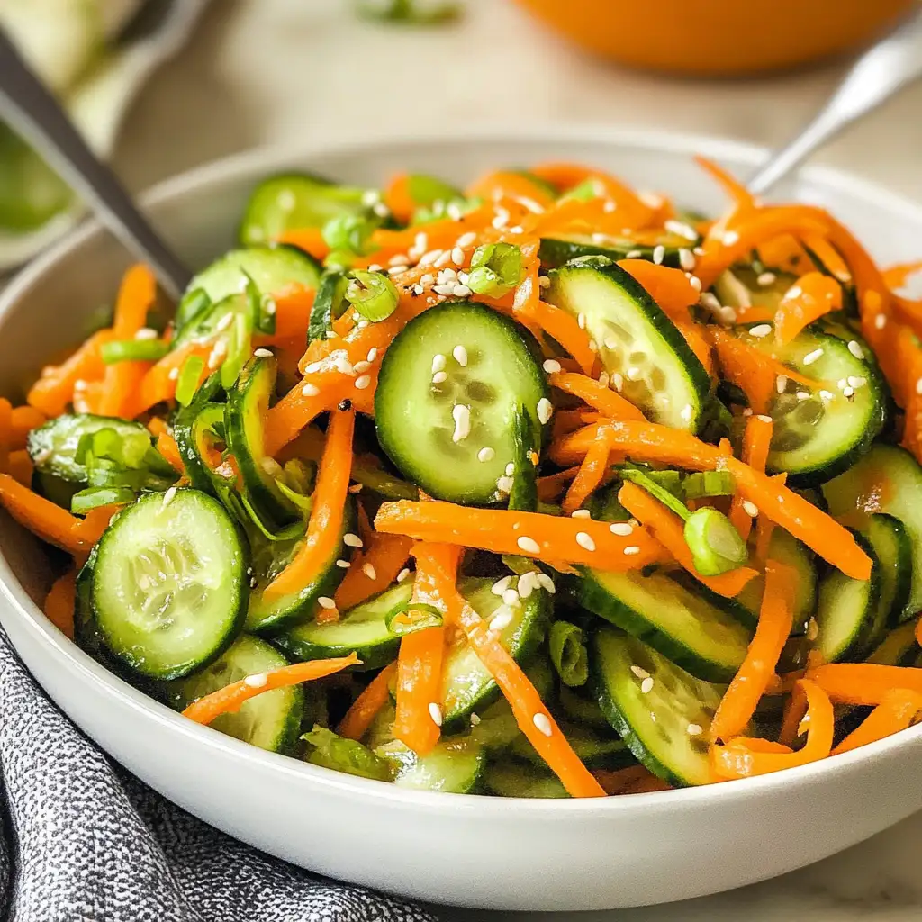 Crunchy Delight: Refresh Your Palate with Cucumber Carrot Salad - Featured Image