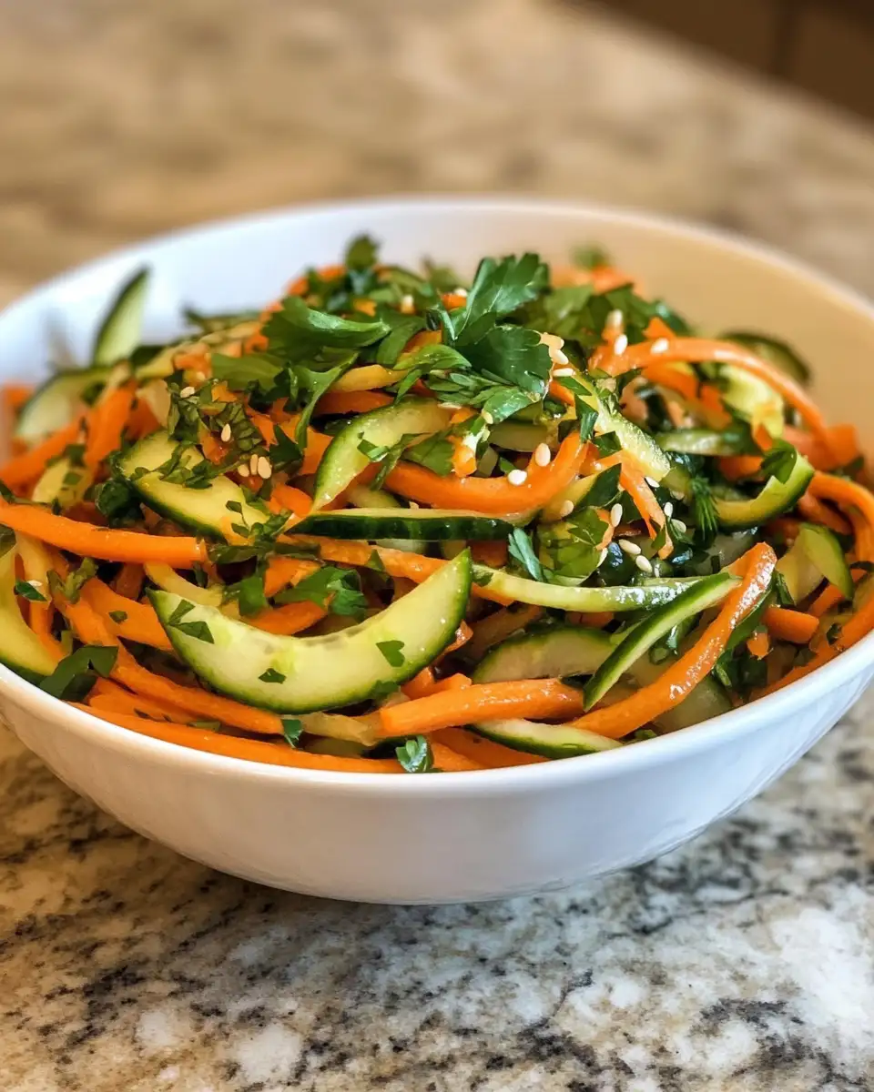 Crunchy Delight: Refresh Your Palate with Cucumber Carrot Salad 6 Final dish - Crunchy Delight: Refresh Your Palate with Cucumber Carrot Salad