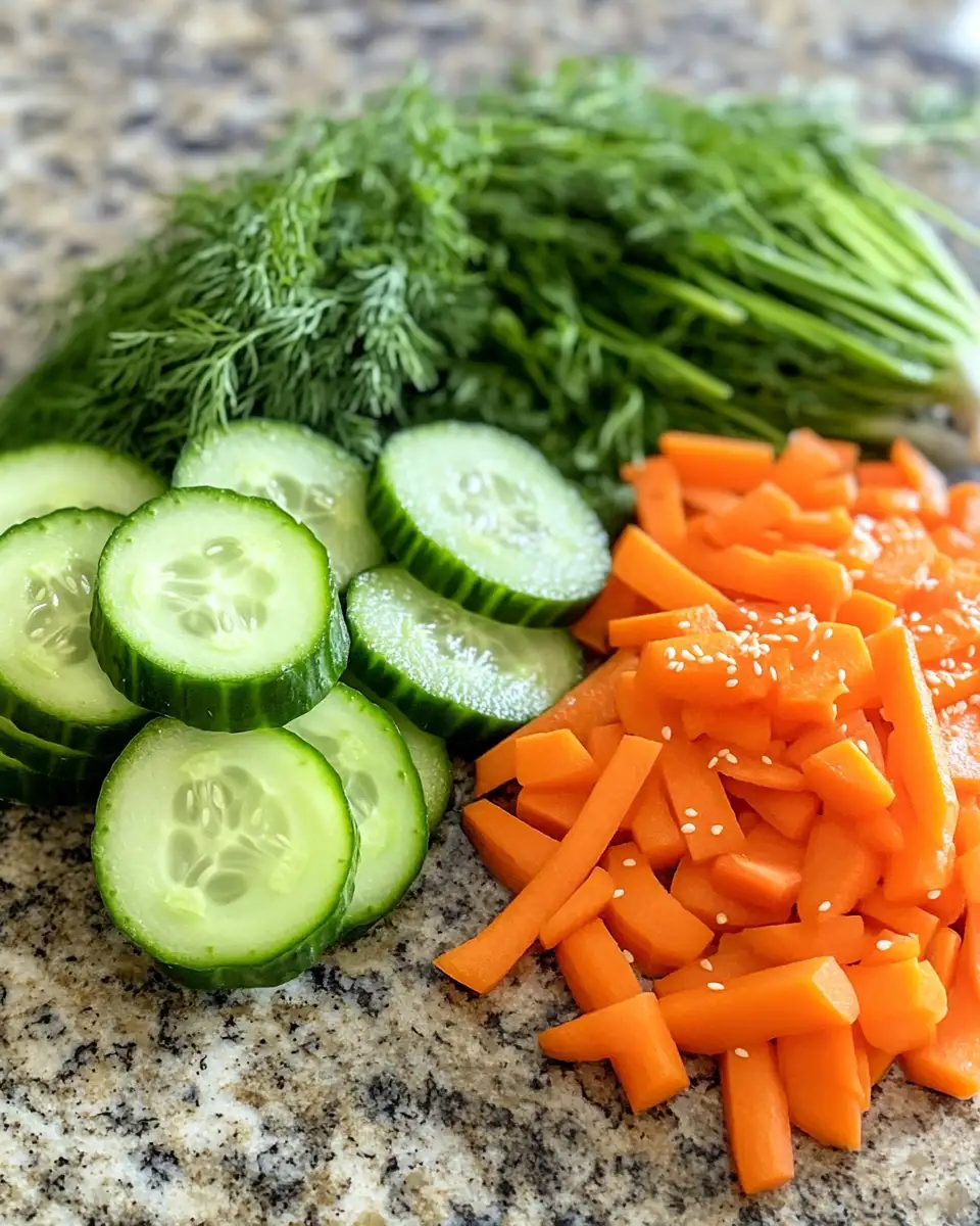 Crunchy Delight: Refresh Your Palate with Cucumber Carrot Salad 4 Ingredients for Crunchy Delight: Refresh Your Palate with Cucumber Carrot Salad