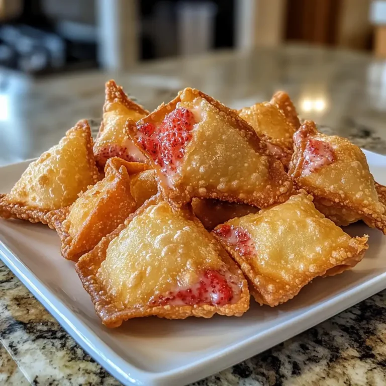 Irresistible Deep-Fried Strawberry Cheesecake Stuffed Wonton Bites Recipe 5 Photo of featured for Irresistible Deep-Fried Strawberry Cheesecake Stuffed Wonton Bites Recipe