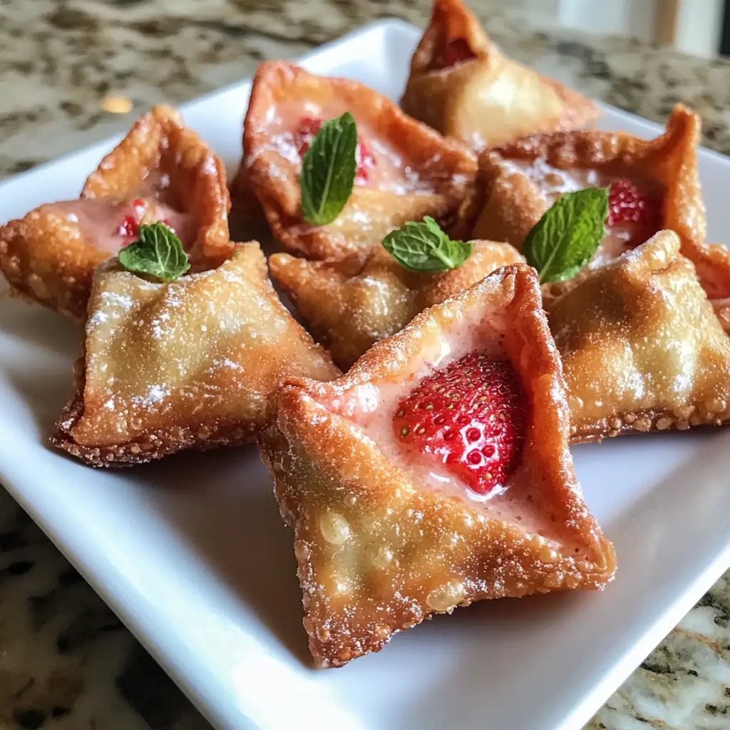 Photo of featured for Crispy Indulgence: Discover Deep Fried Strawberry Cheesecake Wontons