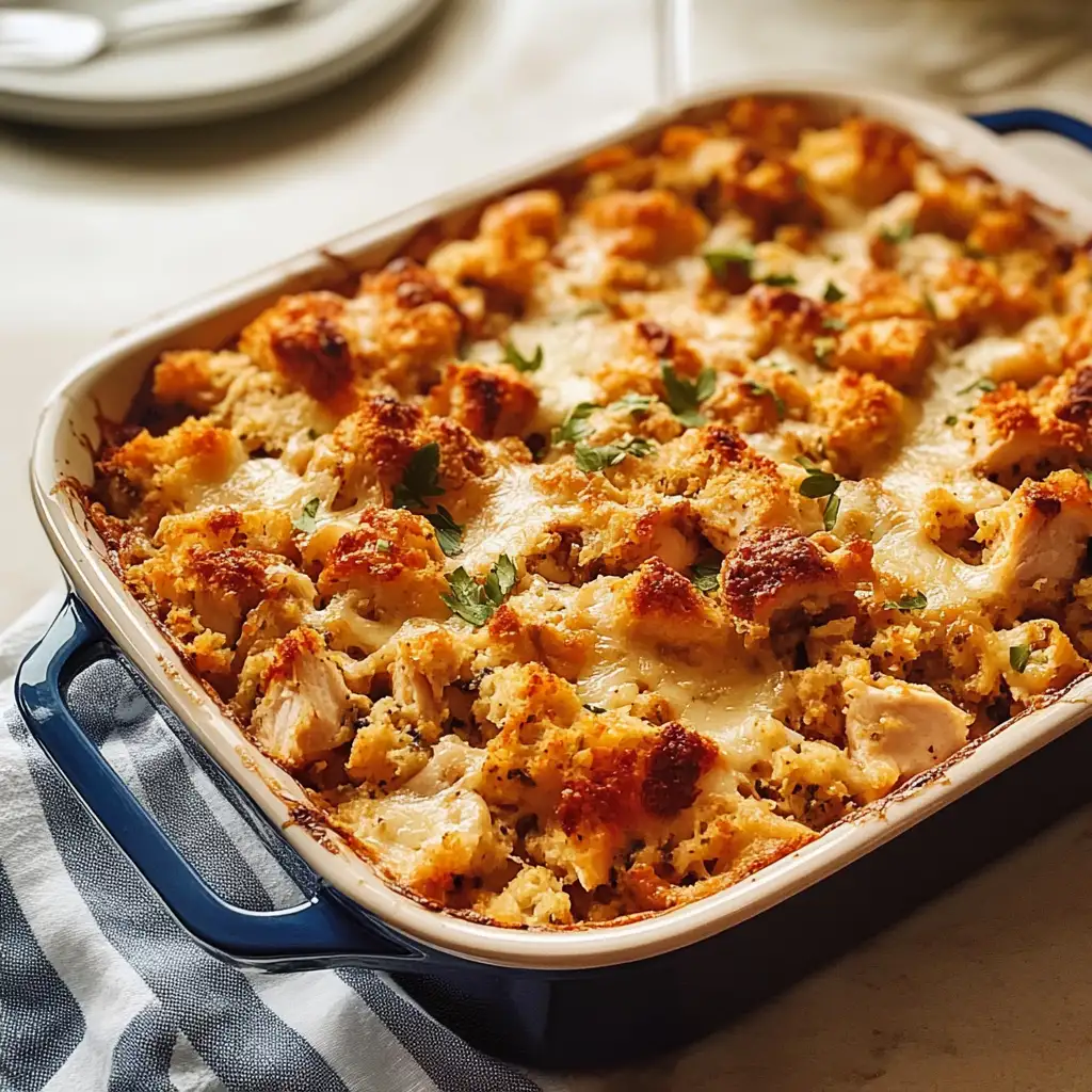 Perfect Comfort Food: Dolly's Chicken and Stuffing Casserole Delight - Featured Image