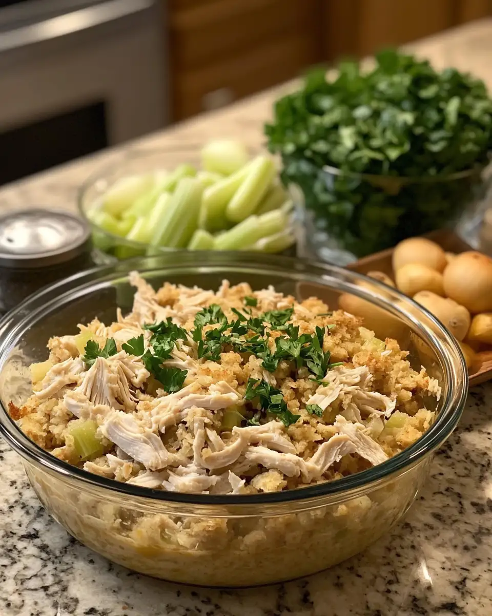 Perfect Comfort Food: Dolly's Chicken and Stuffing Casserole Delight 4 Ingredients for Perfect Comfort Food: Dolly's Chicken and Stuffing Casserole Delight