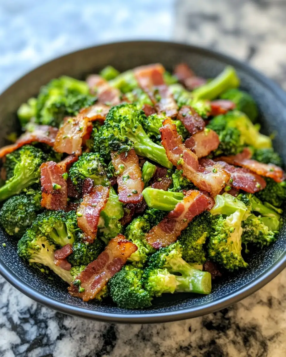 Crunchy Delight: Easy Broccoli Bacon Salad Recipe 6 Final dish - Crunchy Delight: Easy Broccoli Bacon Salad Recipe