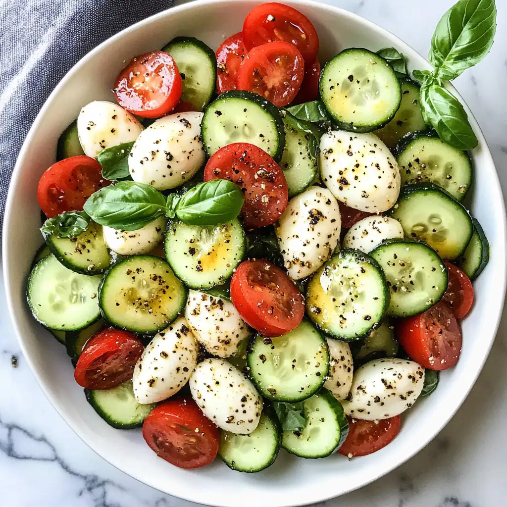 Refreshing and Simple: Easy Cucumber Caprese Salad for Every Occasion - Featured Image