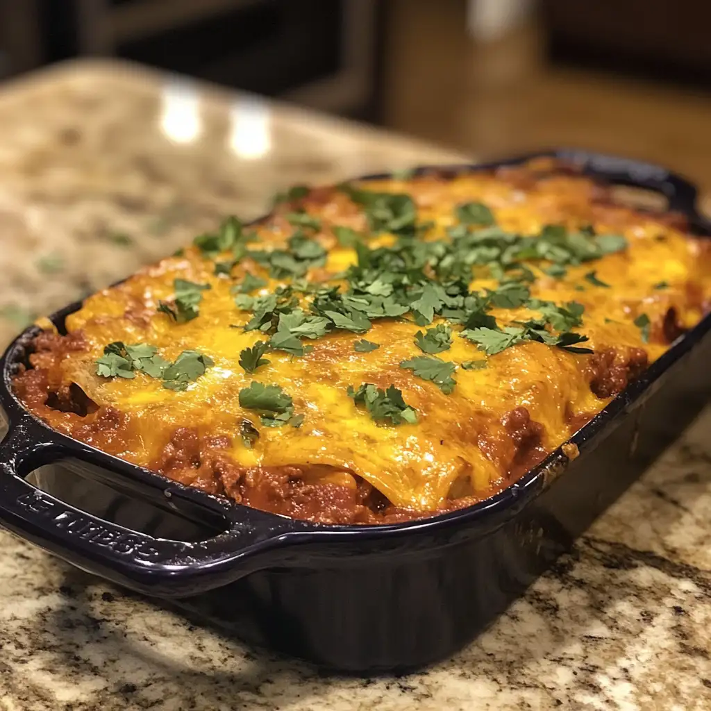 Photo of featured for Sizzling Enchilada Casserole Beef Recipe: A Fiesta of Flavors