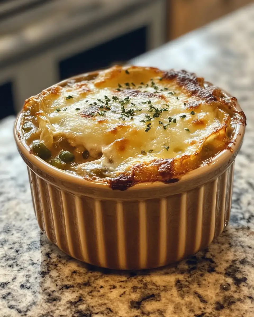 Fusion Comfort: French Onion Soup Meets Green Bean Casserole 6 Final dish - Fusion Comfort: French Onion Soup Meets Green Bean Casserole