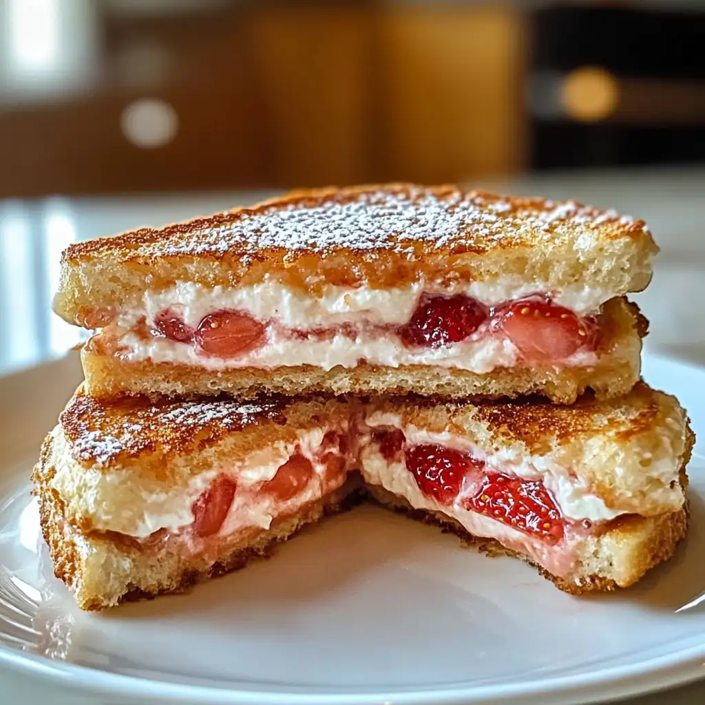 Indulge in Irresistible Fried Strawberry Cheesecake Sandwiches - Featured Image