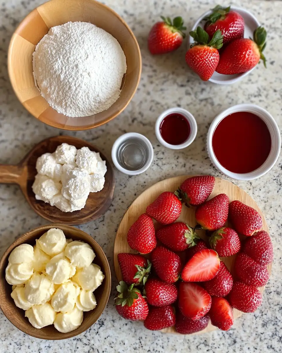Indulge in Irresistible Fried Strawberry Cheesecake Sandwiches 4 Ingredients for Indulge in Irresistible Fried Strawberry Cheesecake Sandwiches