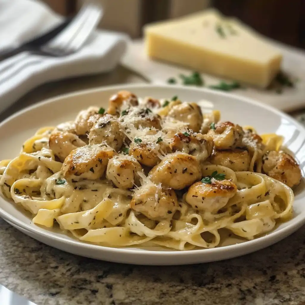 Garlic Butter Chicken Bites and Creamy Parmesan Pasta: A Match Made in Culinary Heaven - Featured Image