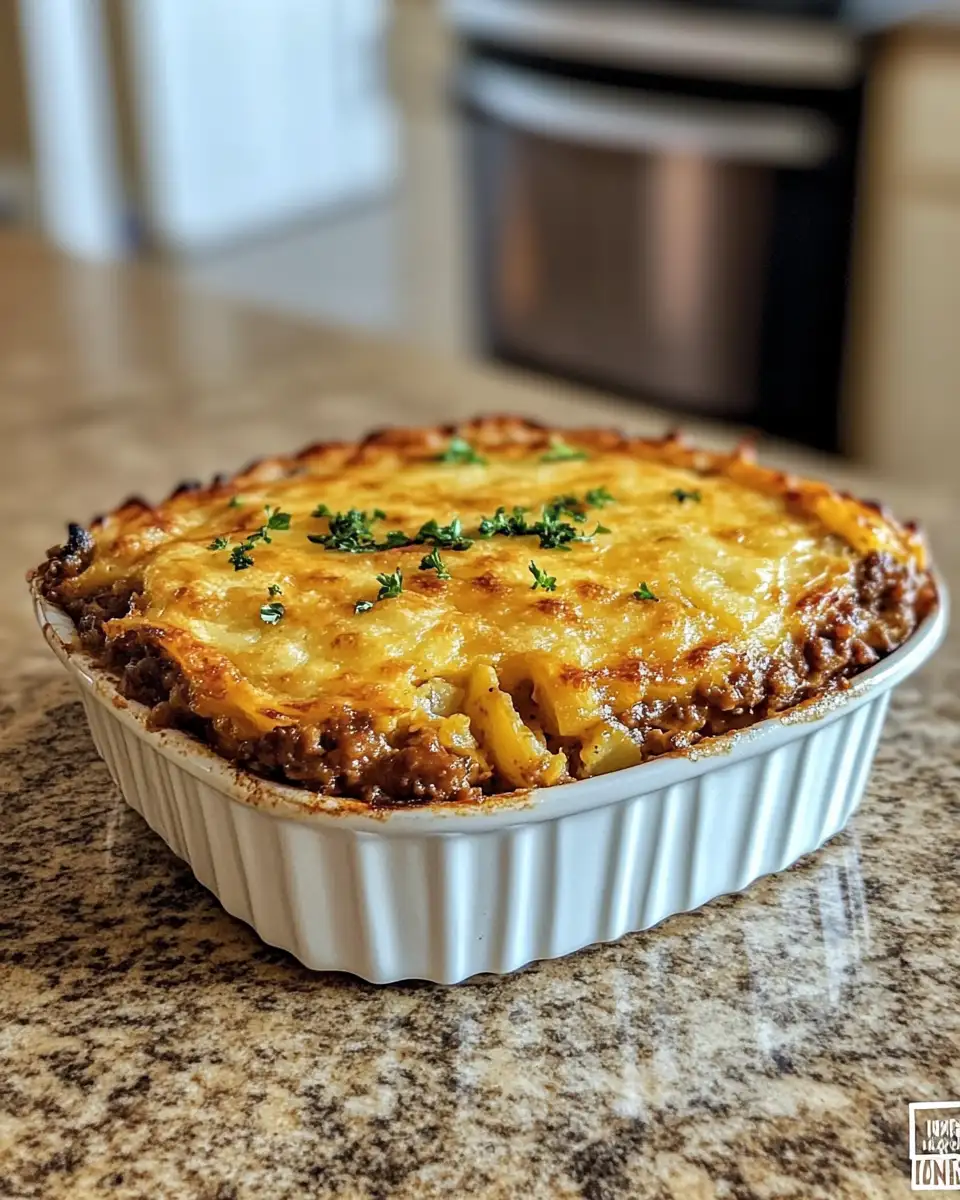 Ultimate Comfort: Hamburger Potato Casserole Without Soup 6 Final dish - Ultimate Comfort: Hamburger Potato Casserole Without Soup