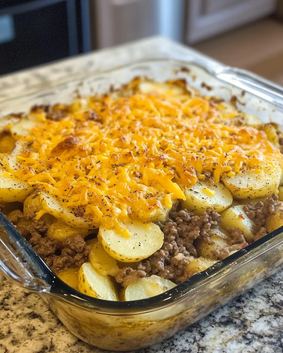 Ultimate Comfort: Hamburger Potato Casserole Without Soup 4 Ingredients for Ultimate Comfort: Hamburger Potato Casserole Without Soup
