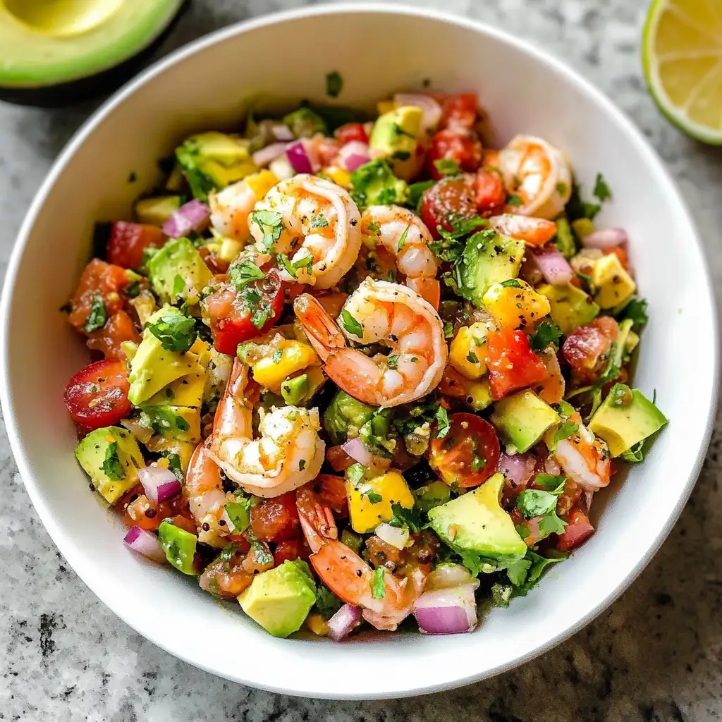 Zesty Avocado Salsa Shrimp Salad: A Healthy Twist on Flavorful Dining - Featured Image