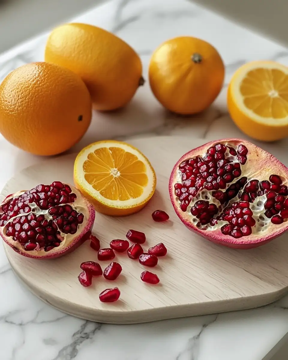 Winter Glow: A Healthy Pomegranate Salad Delight 4 Ingredients for Winter Glow: A Healthy Pomegranate Salad Delight