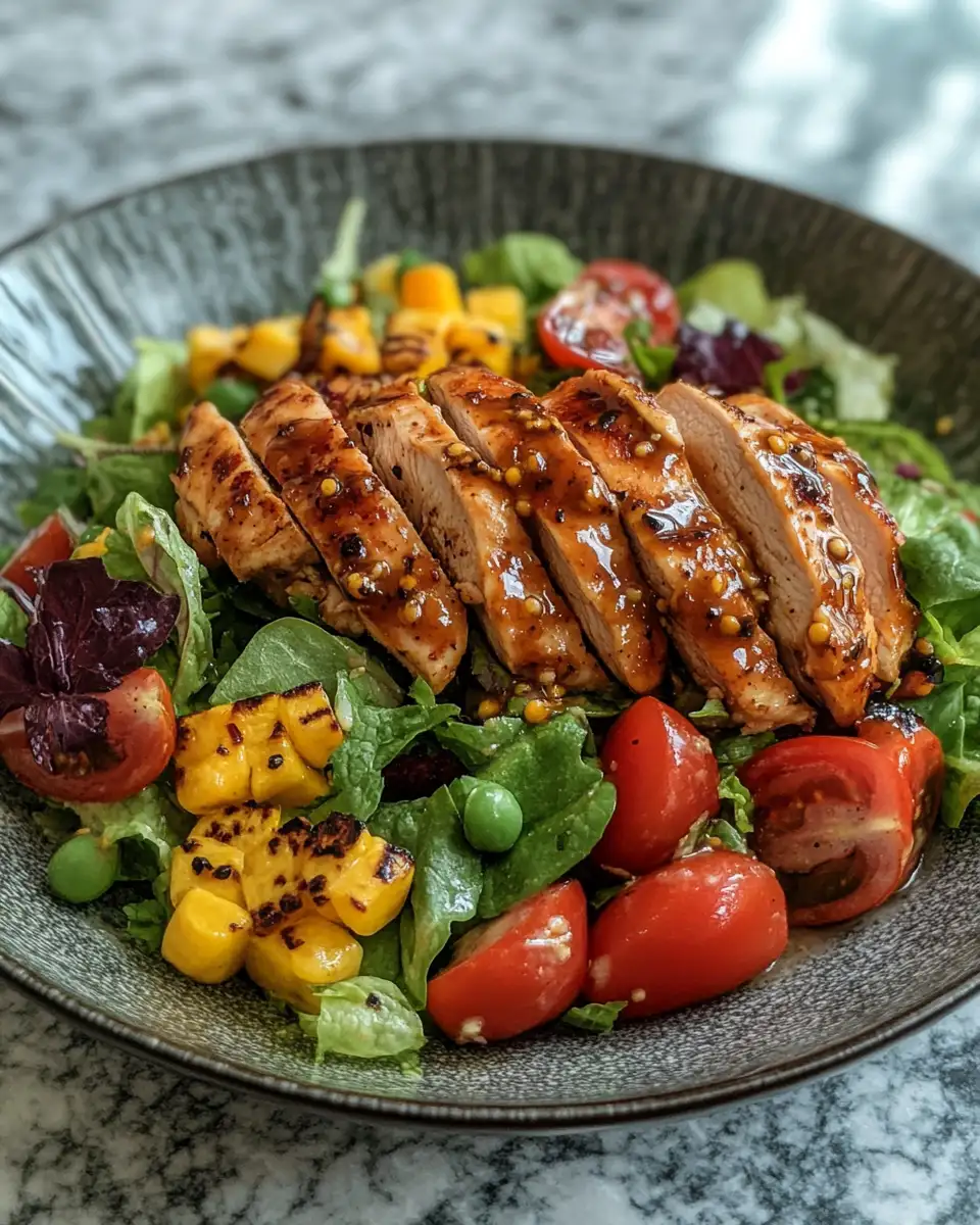 Zesty and Sweet: Transform Your Lunch with Honey Mustard Chicken Salad 6 Final dish - Zesty and Sweet: Transform Your Lunch with Honey Mustard Chicken Salad