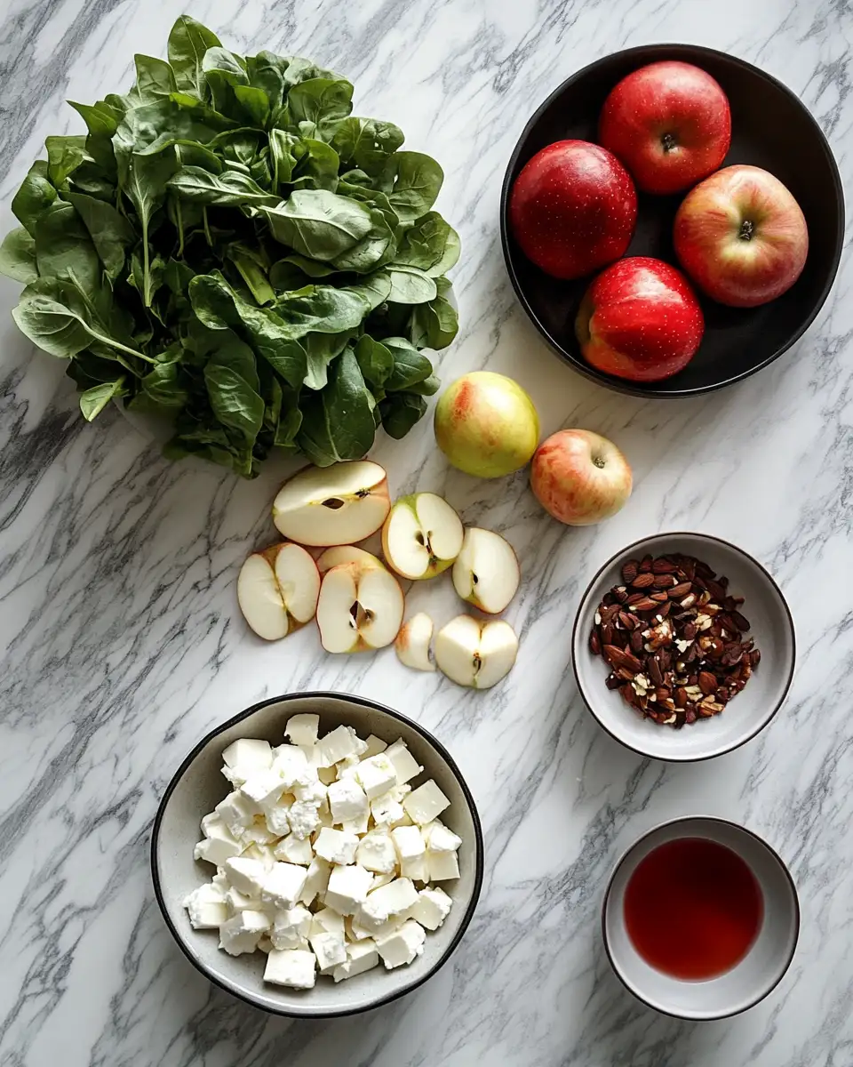Crisp Meets Creamy: Elevate Your Salad Game with Honeycrisp Apple and Feta 4 Ingredients for Crisp Meets Creamy: Elevate Your Salad Game with Honeycrisp Apple and Feta