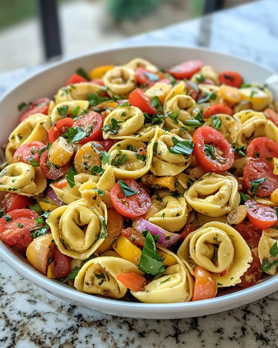 Tantalizing Italian Tortellini Pasta Salad: A Taste of Italy in Every Bite 6 Final dish - Tantalizing Italian Tortellini Pasta Salad: A Taste of Italy in Every Bite
