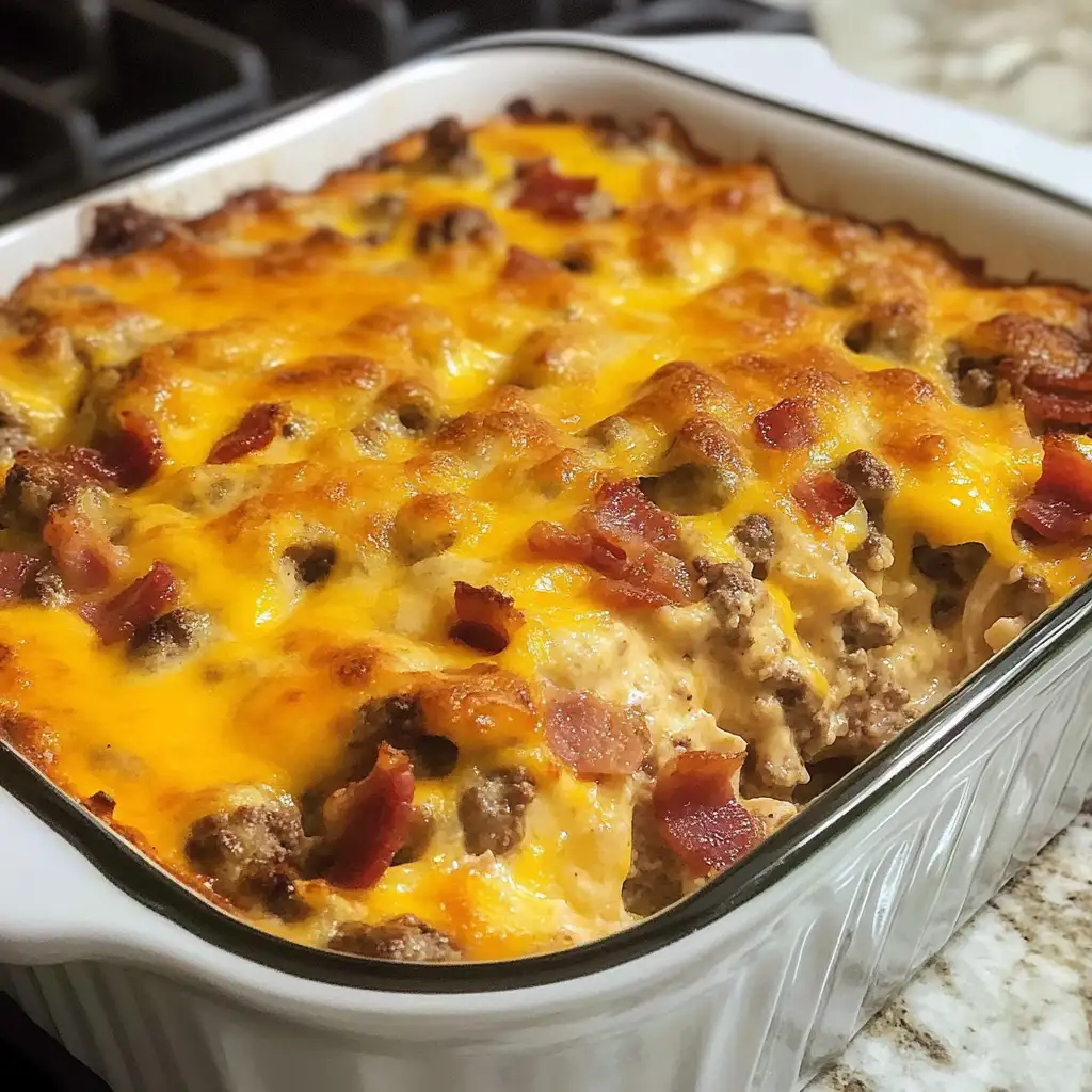 Savor the Flavor: Irresistible Low-Carb Bacon Cheeseburger Casserole - Featured Image