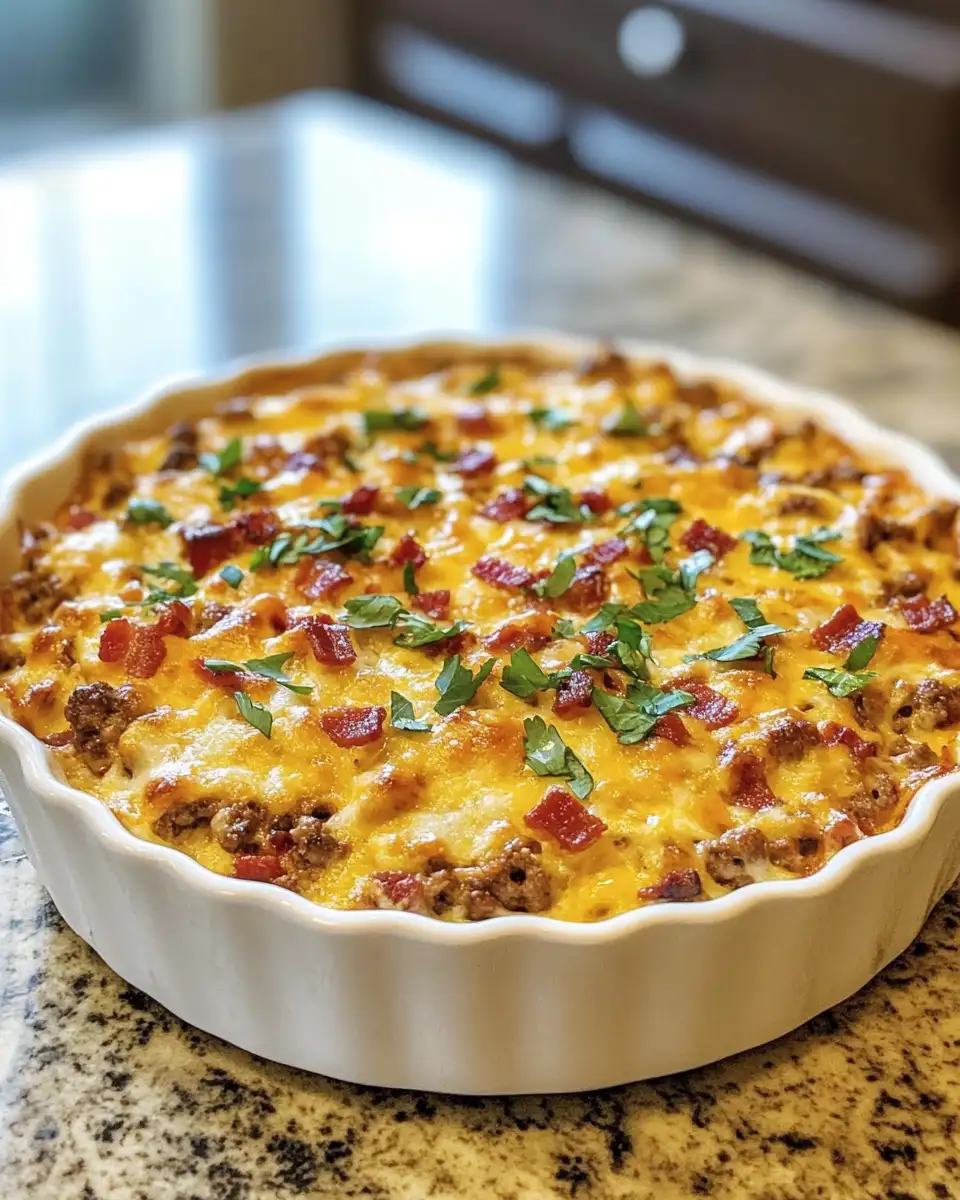 Savor the Flavor: Irresistible Low-Carb Bacon Cheeseburger Casserole 6 Final dish - Savor the Flavor: Irresistible Low-Carb Bacon Cheeseburger Casserole