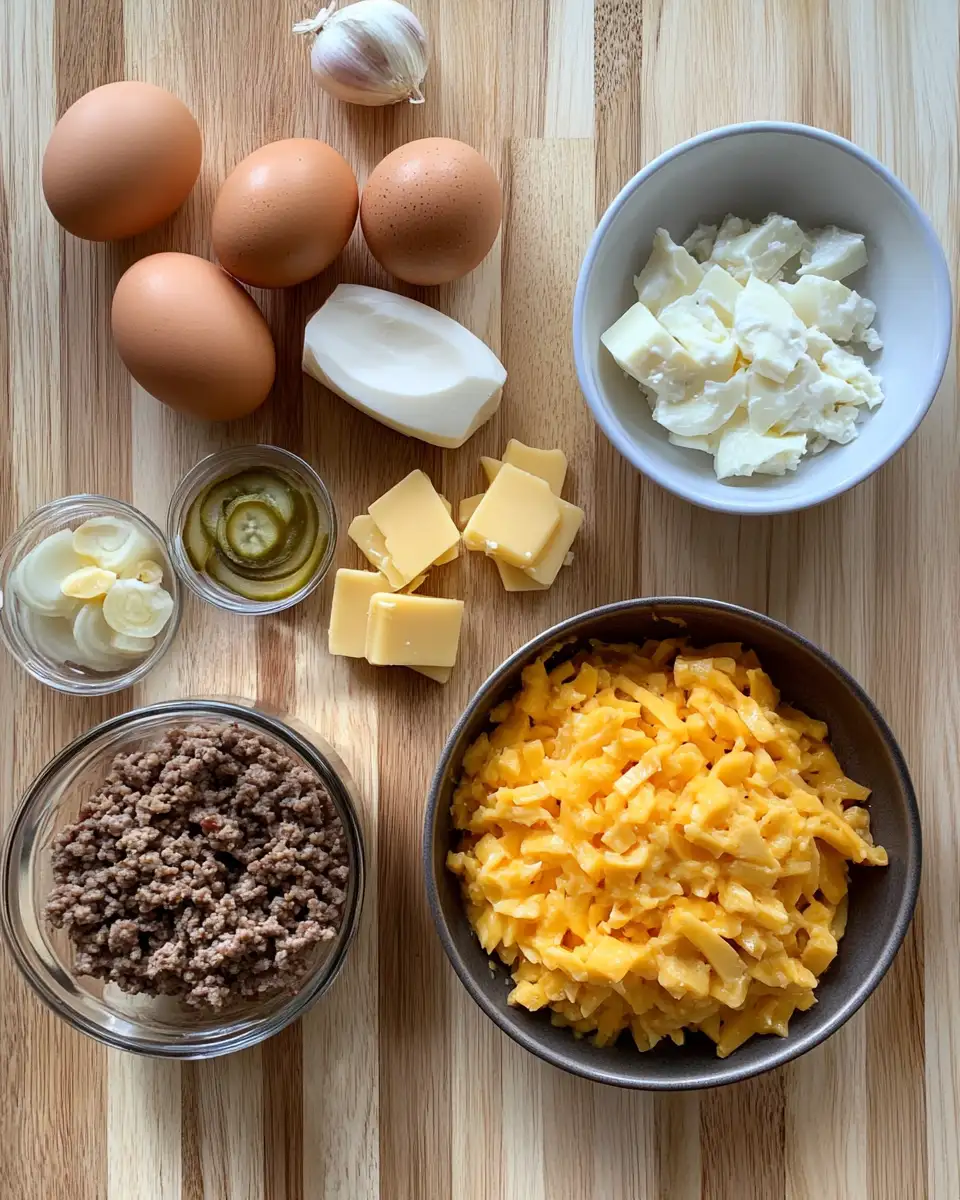 Savor the Flavor: Irresistible Low-Carb Bacon Cheeseburger Casserole 4 Ingredients for Savor the Flavor: Irresistible Low-Carb Bacon Cheeseburger Casserole