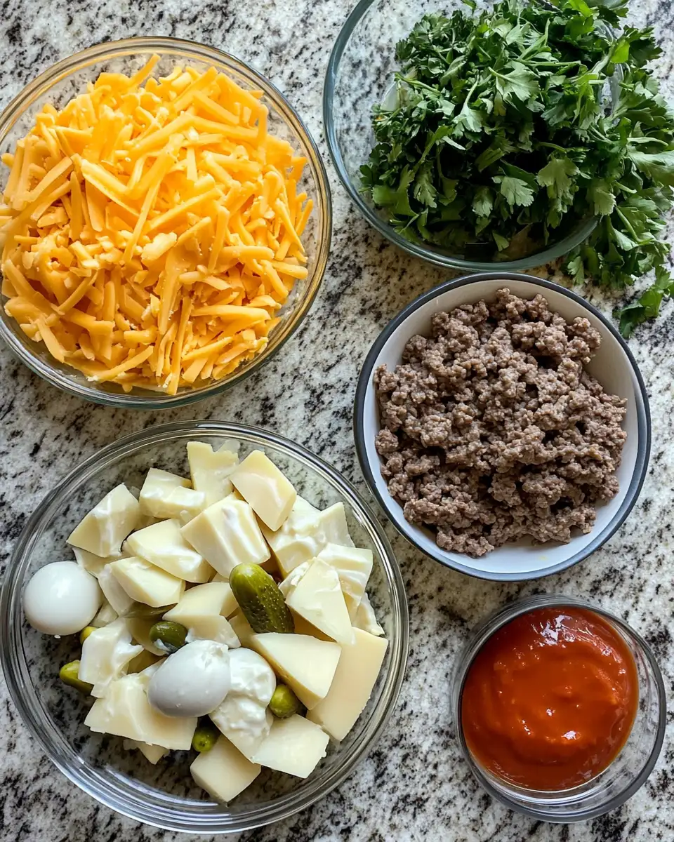 Satisfy Your Cravings with a Low Carb Big Mac Casserole Twist 4 Ingredients for Satisfy Your Cravings with a Low Carb Big Mac Casserole Twist