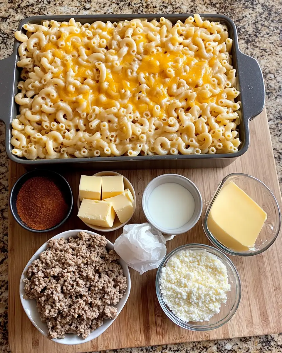 Mac and Cheese Meatloaf Casserole: The Ultimate Comfort Food Fusion 4 Ingredients for Mac and Cheese Meatloaf Casserole: The Ultimate Comfort Food Fusion