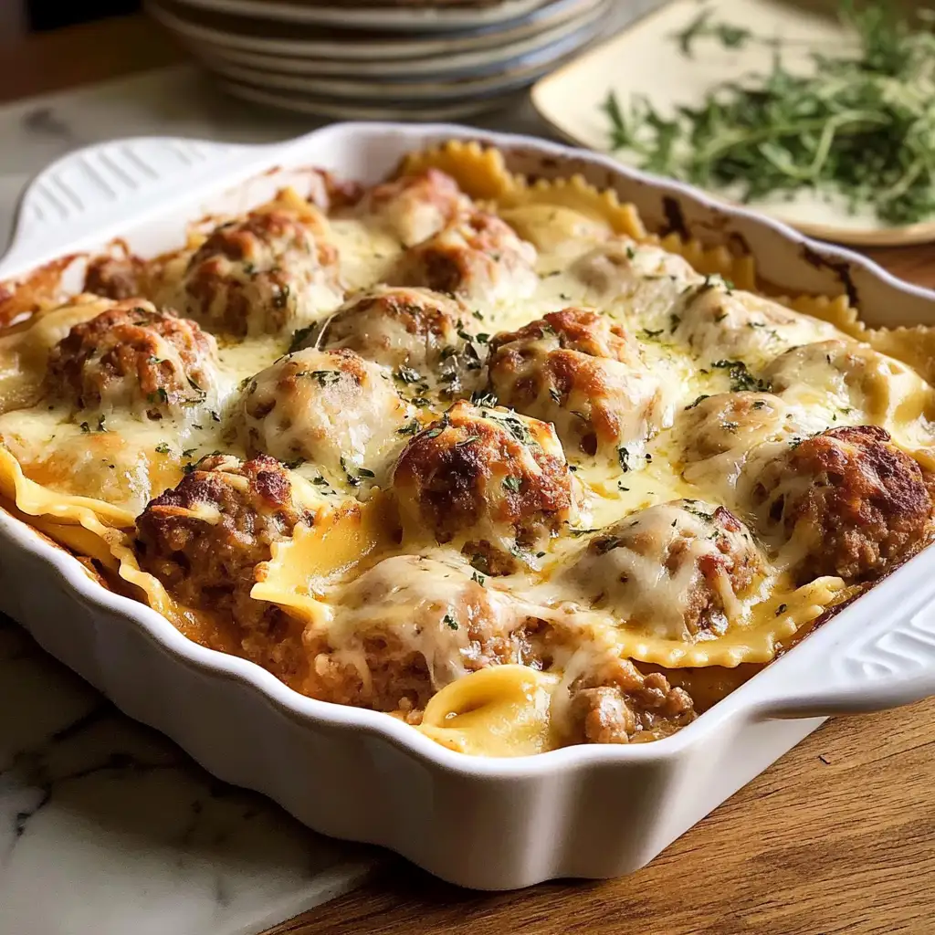 Photo of featured for Meatball and Ravioli Casserole: A Comfort Food Dream Come True