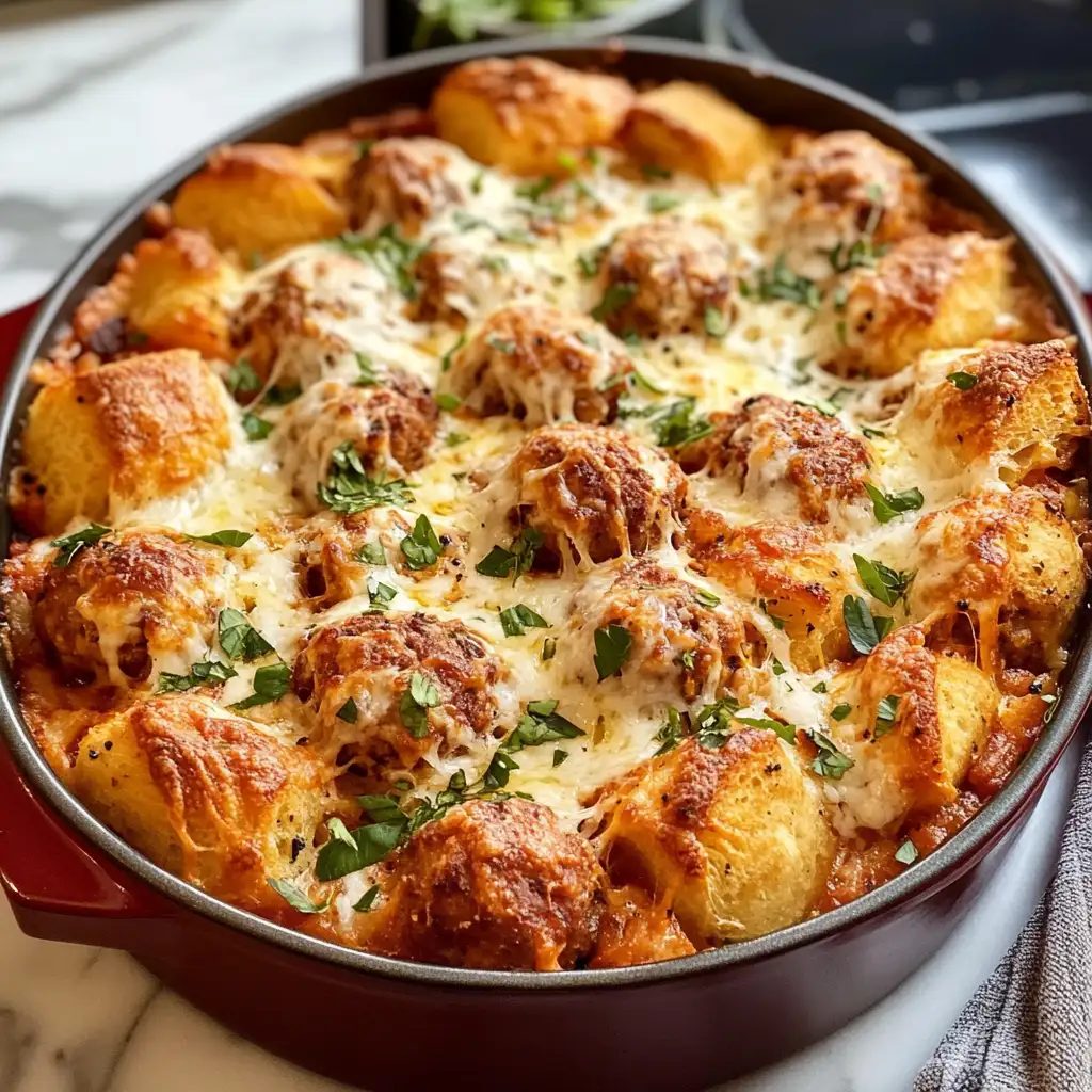 Photo of featured for Texas Toast Tango: The Ultimate Meatball Casserole Delight