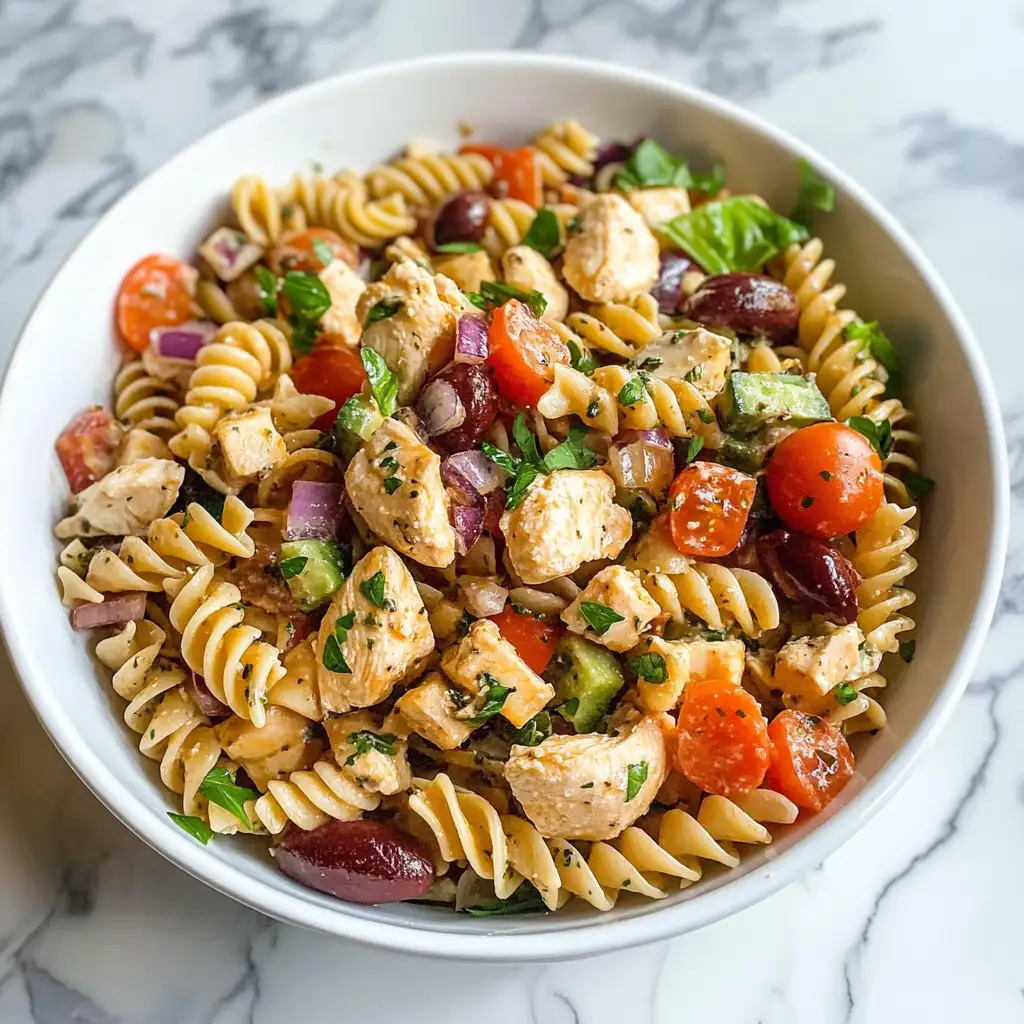 Mediterranean Chicken Pasta Salad: A Flavorful Journey in Every Bite - Featured Image