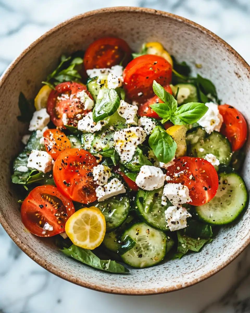 Zesty Mediterranean Lemon Vinaigrette: Elevate Your Salad Game 6 Final dish - Zesty Mediterranean Lemon Vinaigrette: Elevate Your Salad Game