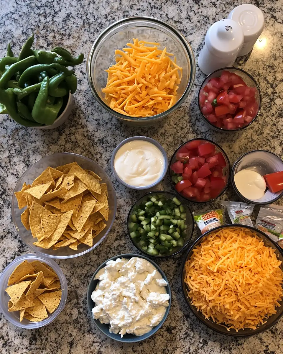 Fiesta in a Dish: Mexican Casserole with Doritos and Chicken 4 Ingredients for Fiesta in a Dish: Mexican Casserole with Doritos and Chicken