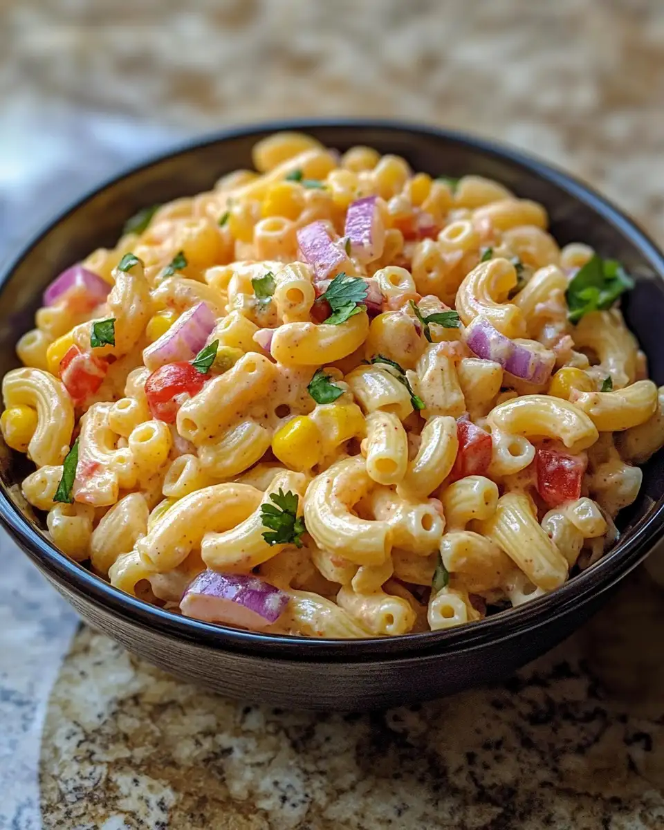 Spice Up Your Summer with Zesty Mexican Macaroni Salad 6 Final dish - Spice Up Your Summer with Zesty Mexican Macaroni Salad