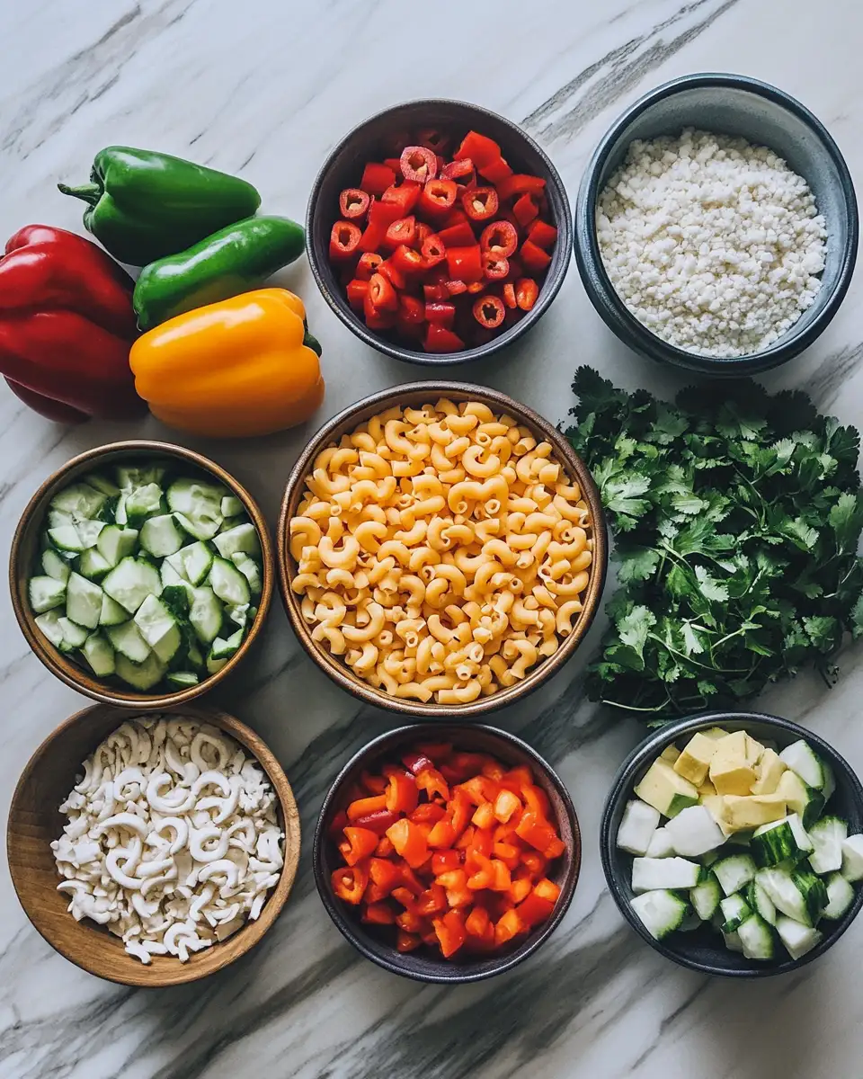 Spice Up Your Summer with Zesty Mexican Macaroni Salad 4 Ingredients for Spice Up Your Summer with Zesty Mexican Macaroni Salad