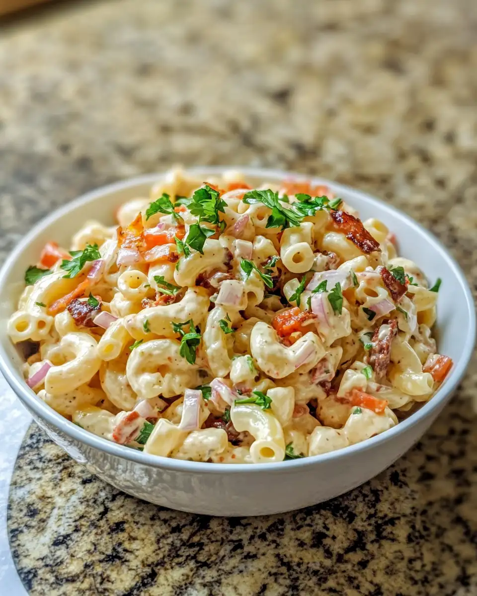 Island Flavors Unleashed: Master the Ono Hawaiian BBQ Macaroni Salad Recipe 6 Final dish - Island Flavors Unleashed: Master the Ono Hawaiian BBQ Macaroni Salad Recipe