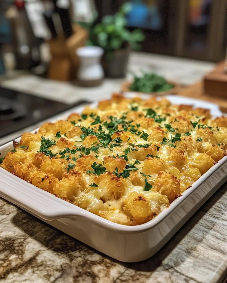 Pioneer Woman's Original Tater Tot Casserole Recipe 6 Final dish for Savor the Classic: Pioneer Woman's Original Tater Tot Casserole Recipe